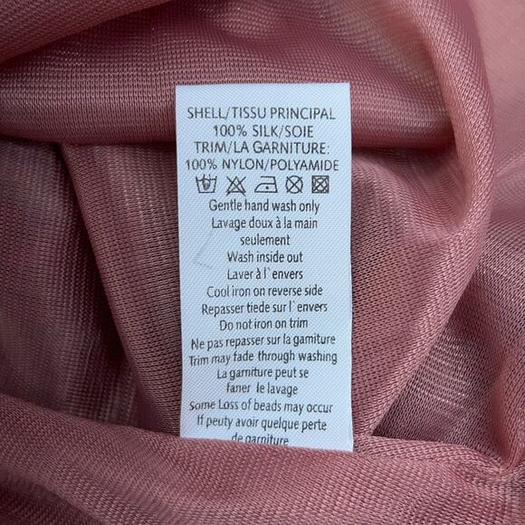 New Look Womens Size UK 12 US 8 Kaftan Midi Dress Half Sleeve Paisley Silk Red - Picture 14 of 15